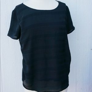 Woman’s Medium Black “Ann Taylor” dressed shirt